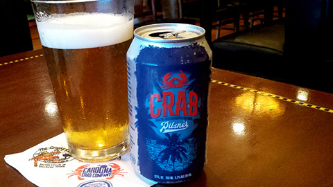 Craft Beer Brewed on Hilton Head Island Crab beer