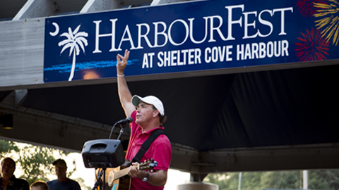 HarbourFest Takes Over Shelter. Shannon Tanner on stage with
