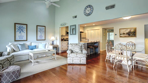 264 Turnberry. interior living room with white furniture