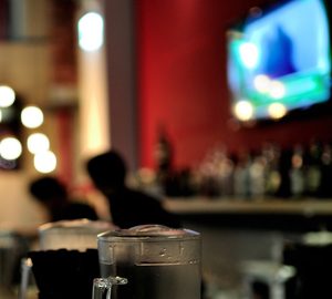 Where to Watch Football. a bar with a tv