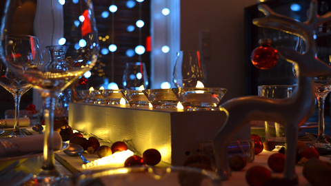 Where to Go for Christmas Day. Christmas dining table decorated