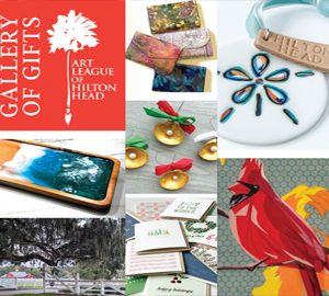 Shop Local and Buy Art. a collage of art and Christmas decor