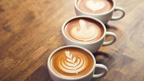 Coffee Shops on Hilton Head. three cups of coffee