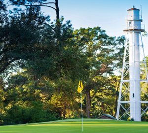 Hilton Head's Other Lighthouse. A white tower-like structure