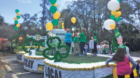 2025 Hilton Head St. Patrick's. a st. Patrick's day float
