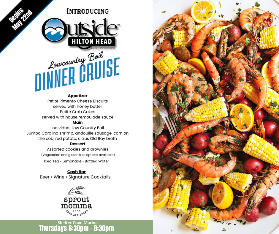 Outside Hilton Head Lowcountry Boil Dinner Cruise